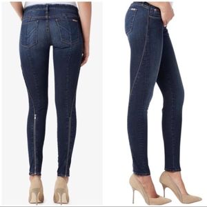 Hudson Los Angeles Zipper Detail Ultra Soft Jeans